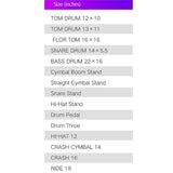 Instrumentos Musicales Baterías y Percusiones Batería Profesional Tambores De Gradación Tambor Principiante Batería De Jazz De Los Niños Adultos Tambor De Galvanoplastia De La Cavidad De Madera Mixta