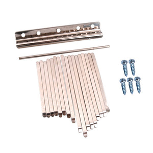 kesoto 17 Nota Kalimbas Mbira Dedos Gordos Llave de Acero Inoxidable Percusiónes de Manos