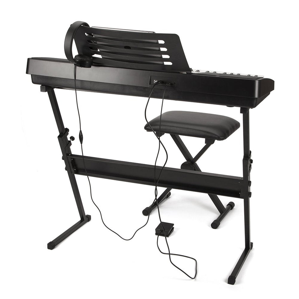 RockJam Teclado Eléctrico con Soporte, Taburete, Pedal y Audífonos