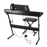 RockJam Teclado Eléctrico con Soporte, Taburete, Pedal y Audífonos