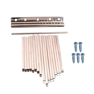 kesoto 17 Nota Kalimbas Mbira Dedos Gordos Llave de Acero Inoxidable Percusiónes de Manos