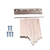 kesoto 17 Nota Kalimbas Mbira Dedos Gordos Llave de Acero Inoxidable Percusiónes de Manos