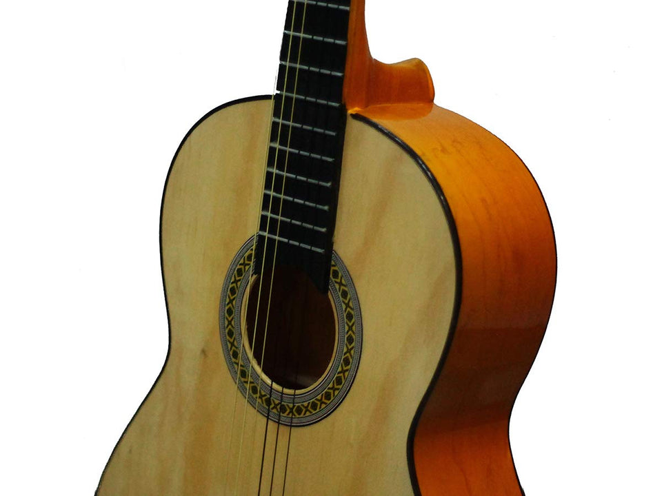 Guitarrra Clasica Miel en Super paquete todo incluido, curso en DVD