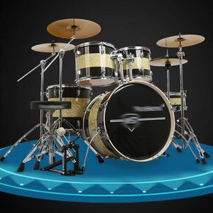 Baterías y Percusiones Tambores Adultos De Autoaprendizaje De Los Niños Tambores De Jazz De Juego Profesional Tambor Set 5 Tambores 4 Platillos Partido Instrumentos Partido De Los Niños Juguetes