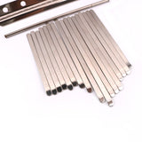 kesoto 17 Nota Kalimbas Mbira Dedos Gordos Llave de Acero Inoxidable Percusiónes de Manos
