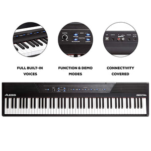 Piano digital para principiantes de 88 teclas con teclas Tamaño completo