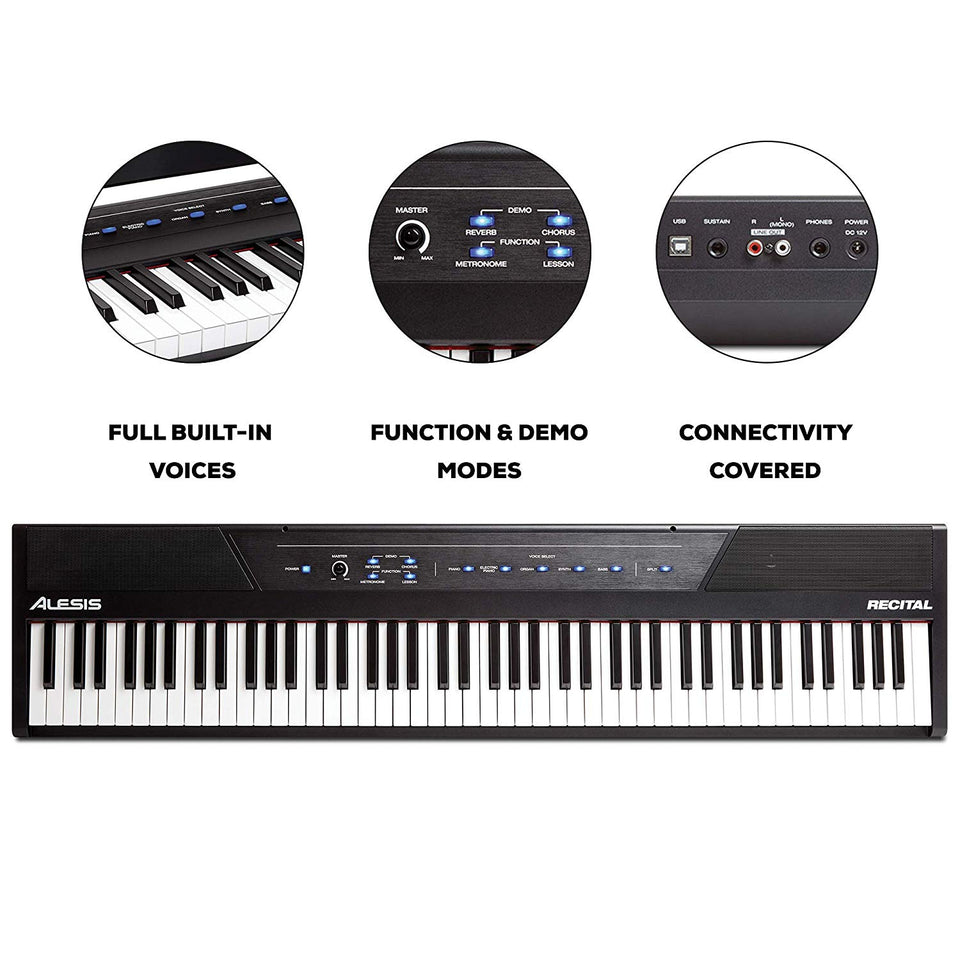 Piano digital para principiantes de 88 teclas con teclas Tamaño completo