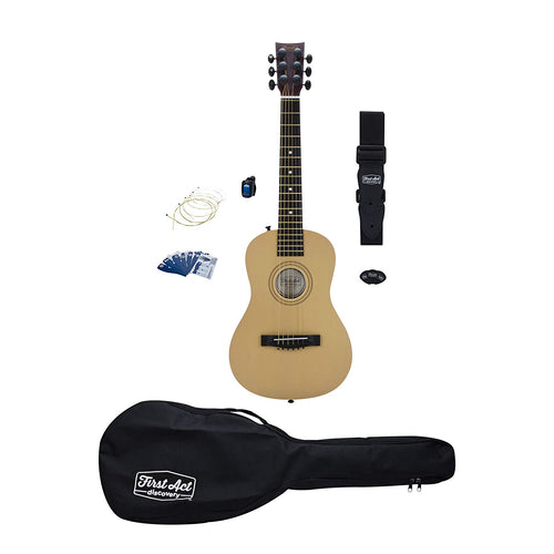 First Act Discovery - Pack de iniciación para guitarra acústica de 6 cuerdas para niños, diestros (FAD0137)
