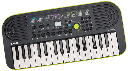 Casio SA-46 - Teclado portátil con 32 mini teclas, color negro